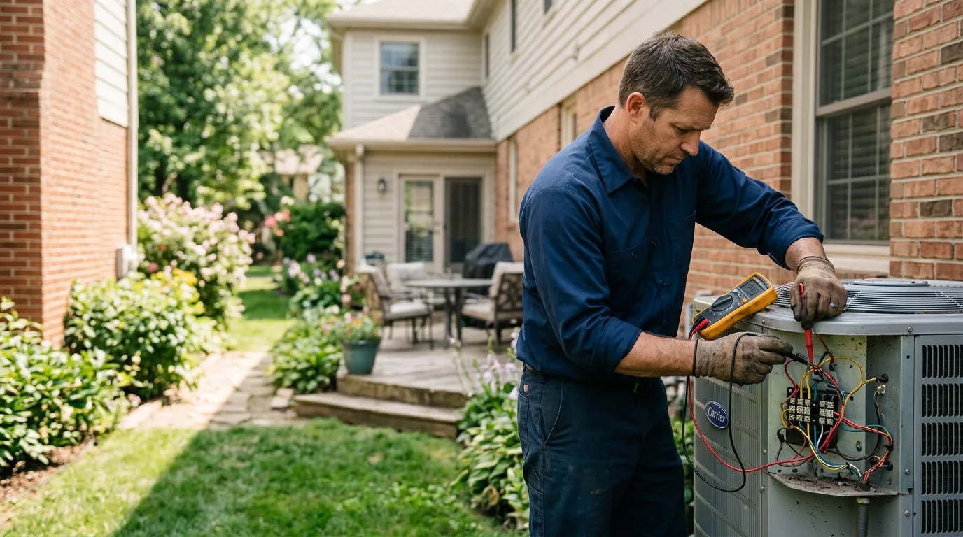 HVAC technician working near Moscow Mills, MO